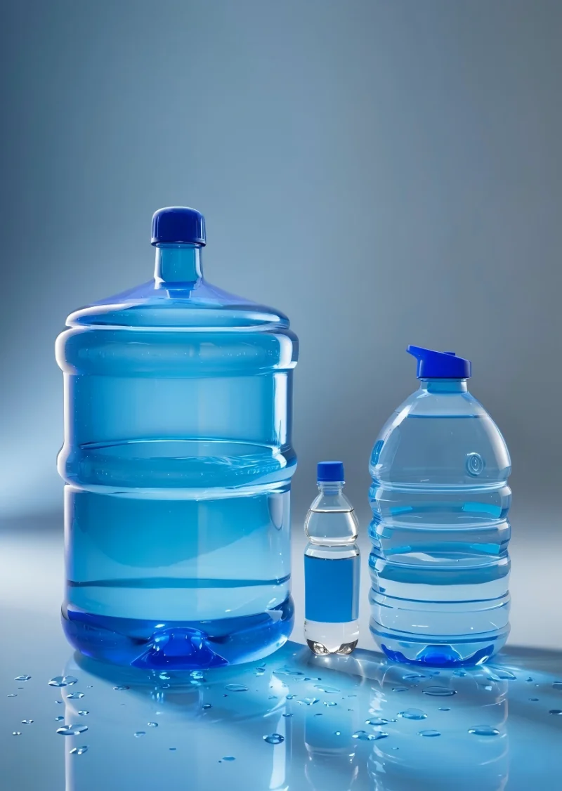 Bottles and containers in various sizes