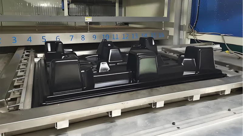 Vacuum formed mold cavity