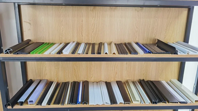 Extrusion profile finish samples