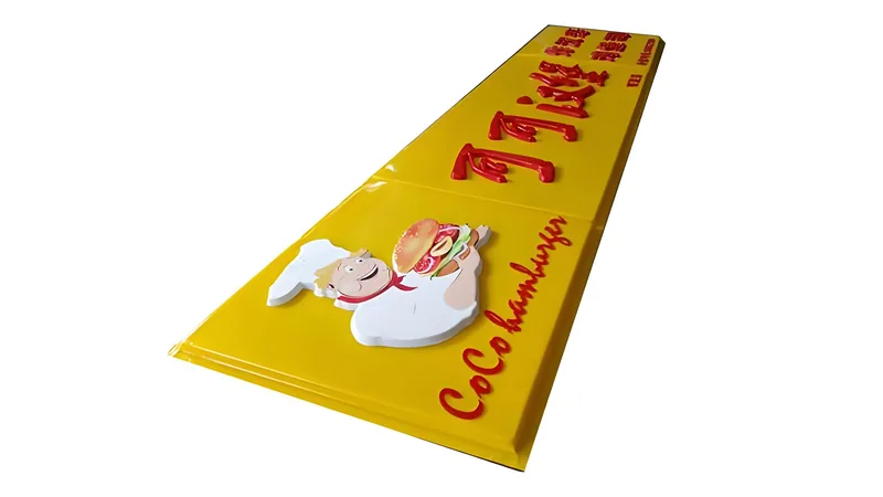 Formed acrylic signage lightbox