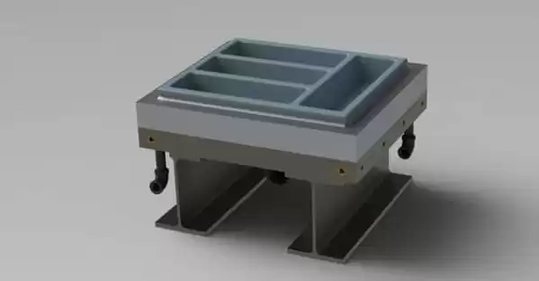 Cast aluminum vacuum forming mold