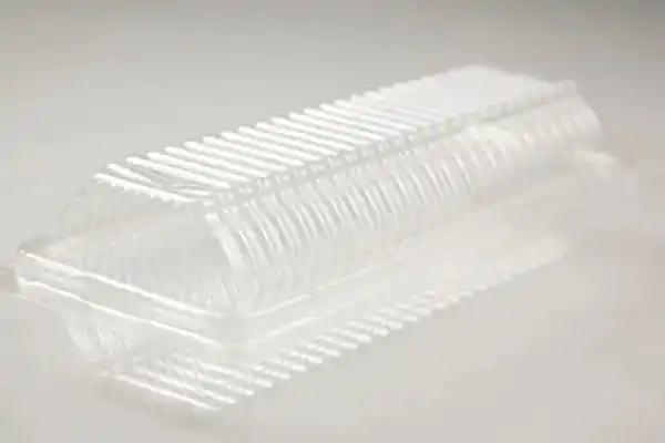 Clear thermoformed packaging box