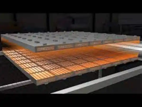 Infrared heating station on forming machine
